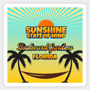 Boulevard Gardens Florida - Sunshine State of Mind Sticker